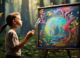 故事主题画；故事主题画画