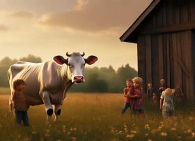 奶牛的儿童简短故事150字、关于奶牛的故事简短