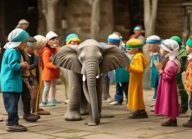 儿童故事盲人摸象身子（盲人摸象 故事）