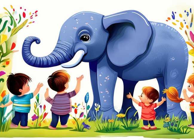 儿童故事盲人摸象文字版 盲人摸象幼儿故事文字