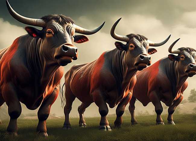 三头公牛的视频故事；三头公牛的视频故事大全