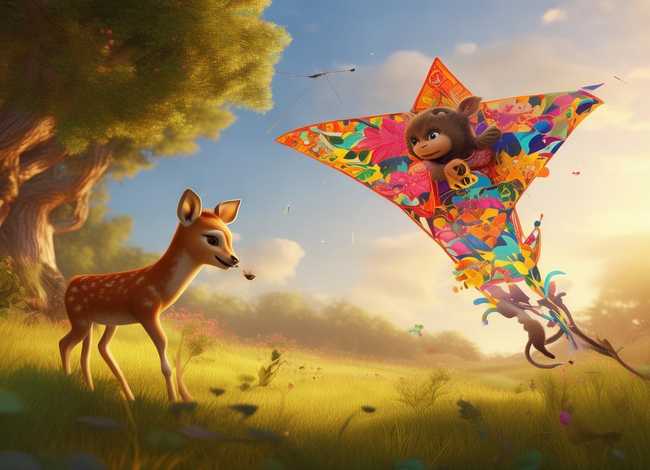 用猴风筝和小鹿创编儿童故事 小猴和小鹿的故事 用猴风筝和小鹿创编儿童故事 小猴和小鹿的故事