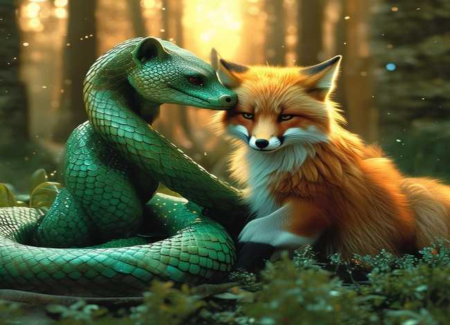 儿童故事蛇精和狐狸精 - 蛇精和狐狸精cp