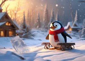 儿童故事企鹅寄冰的故事 - 幼儿故事企鹅寄冰