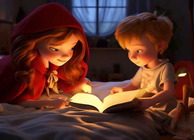 宝宝睡前小故事5-6岁小红帽，2一5岁睡前小故事小红帽