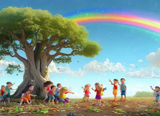 彩虹的由来儿童故事，彩虹的由来民间故事