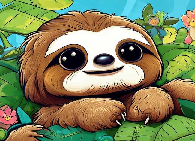 树懒儿童画 树懒儿童画图片 树懒儿童画 树懒儿童画图片