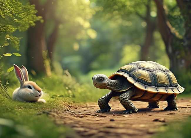 龟兔赛跑的故事；龟兔赛跑的故事原文章