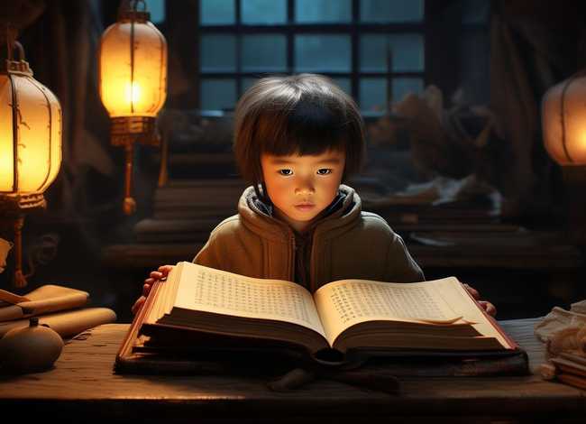 小儿夜读古诗（小儿夜读古诗大全）