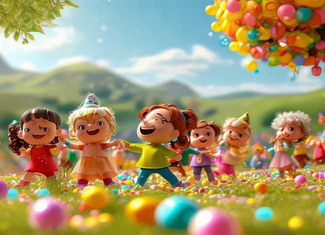 快乐的儿童节视频 - 快乐的儿童节绘画