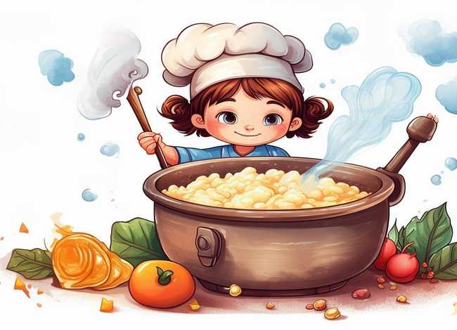 儿童故事甜粥作者；甜粥故事图片