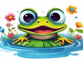 青蛙儿童画图片大全 儿童画青蛙图片