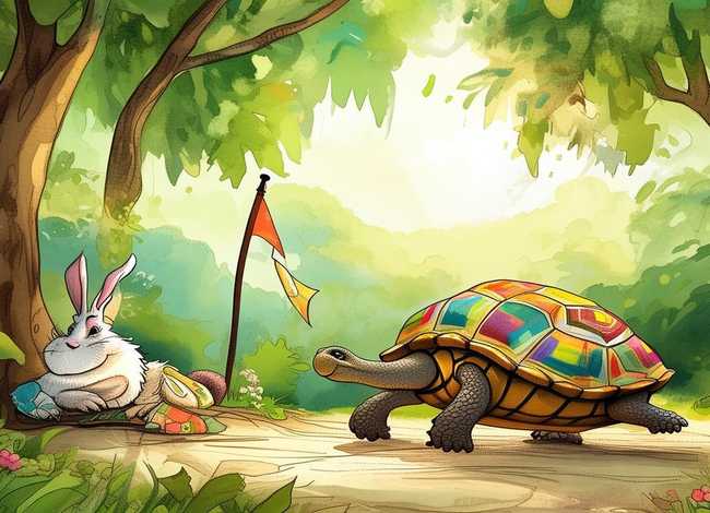 龟兔赛跑的儿童故事在线听、龟兔赛跑的故事在线收听