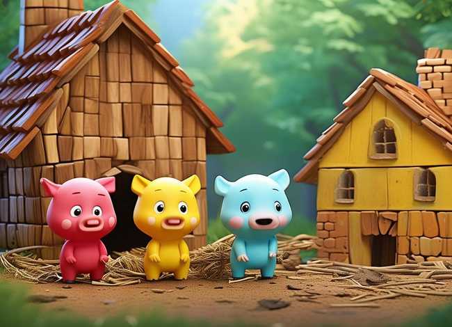 三只小猪儿童大班故事视抨琪红琪全文 - 幼儿三只小猪故事表演视频大全