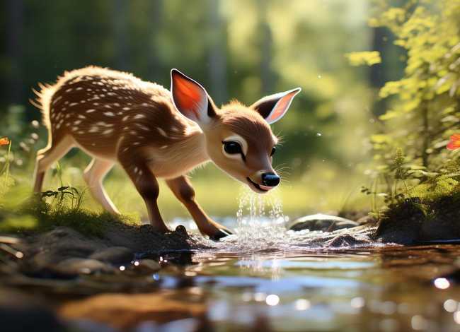 小鹿喝水故事完整版、小鹿喝水故事完整版下载