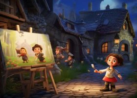 我的绘画故事、我的绘画故事主角时间地点事情经过