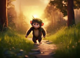 儿童故事书睡前故事小猴子下山 幼儿睡前故事小猴子下山