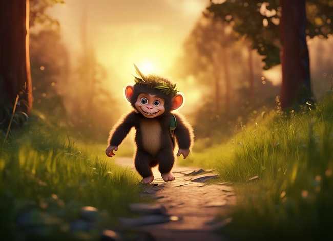 儿童故事书睡前故事小猴子下山 幼儿睡前故事小猴子下山