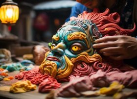 传统故事面塑、面塑的传说故事