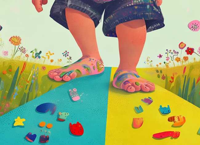 儿童故事书0-3岁关于脚的故事 - 关于脚的幼儿故事