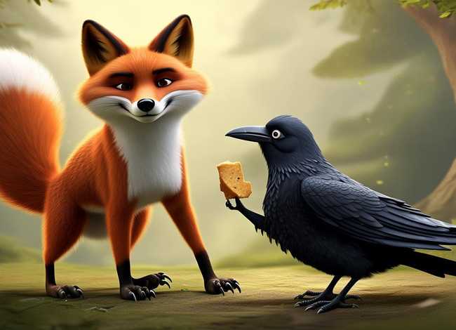 讲故事狐狸和乌鸦的故事 - 讲故事狐狸和乌鸦的故事 神态 动作 心理想什么? 讲故事狐狸和乌鸦的故事 - 讲故事狐狸和乌鸦的故事 神态 动作 心理想什么?