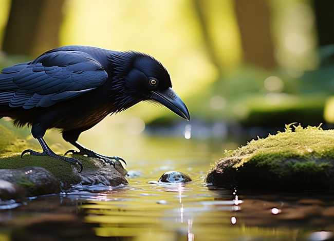 儿童故事睡前故事乌鸦喝水 - 少儿睡前故事乌鸦喝水