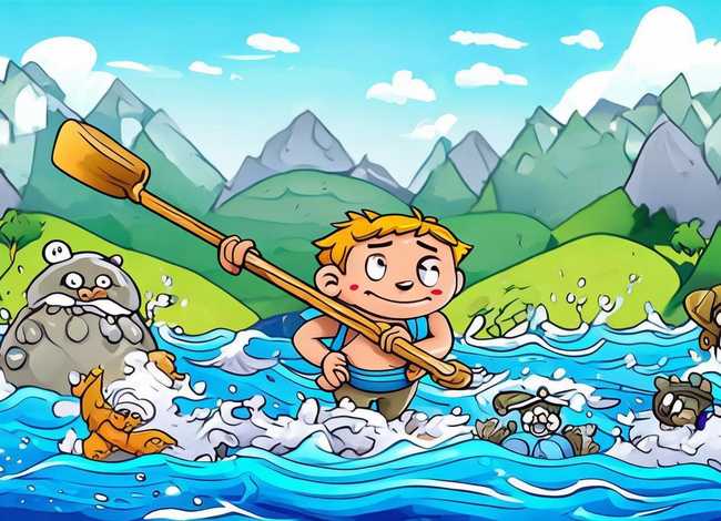 大禹治水儿童故事图片 - 大禹治水的图片儿童版