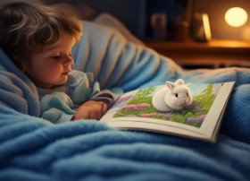 儿童小白兔故事3-6岁睡前听故事书 - 0-3岁睡前故事小白兔