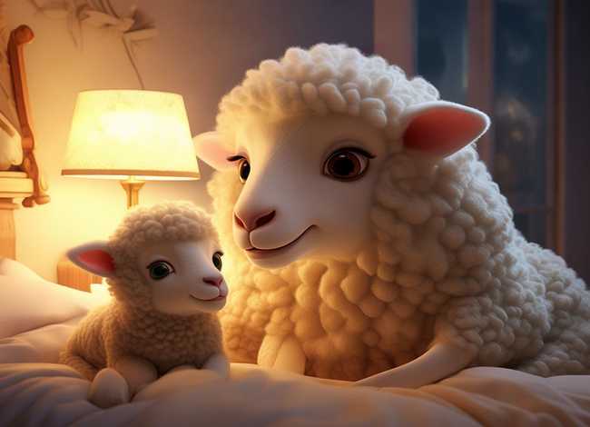 儿童睡前故事100字左右羊妈妈（小羊睡前故事文字）