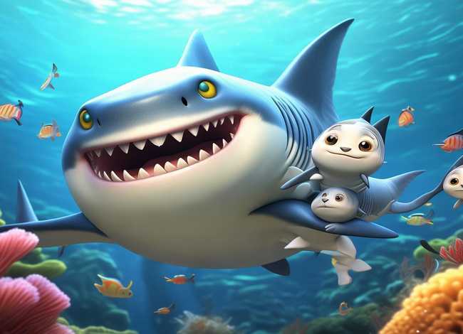 儿童故事大鲨鱼 - 大鲨鱼的幼儿故事 儿童故事大鲨鱼 - 大鲨鱼的幼儿故事