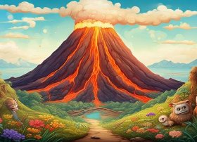 火山的绘本故事（火山的绘本故事图片）