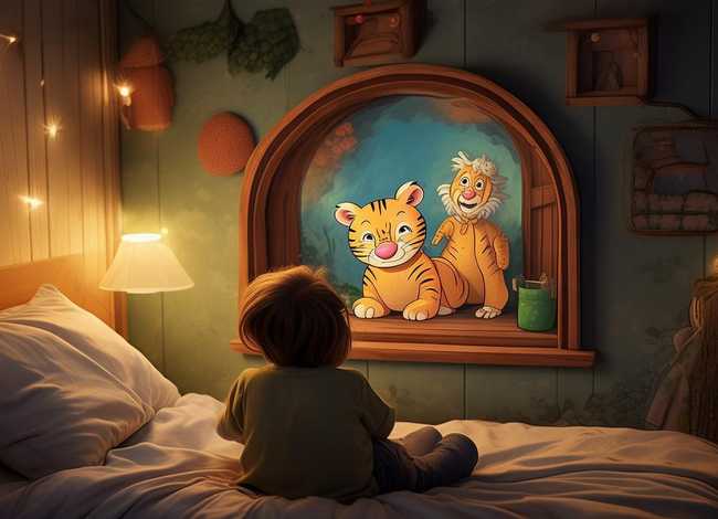 睡前小故事老虎外婆下；睡前小故事老虎外婆上下集