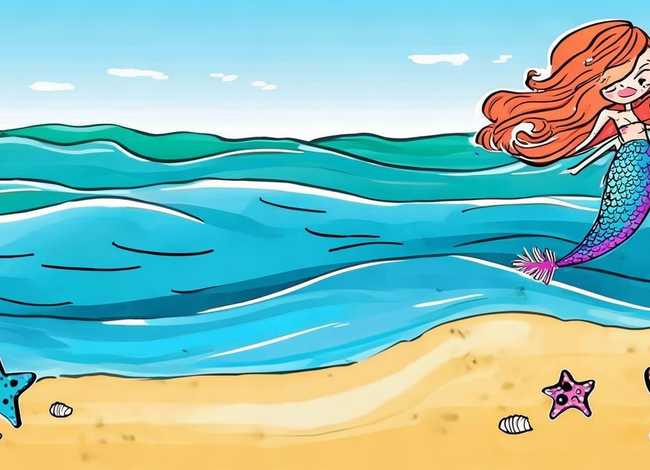 海洋儿童画图片；海洋儿童画图片简单