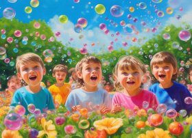 吹泡泡儿童画教案（幼儿绘画吹泡泡教案）