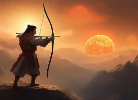 后羿射日儿童故事短篇50字（后羿射日的故事50个字）