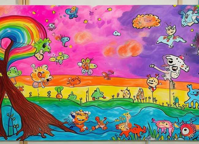 儿童创意美术故事画、创意儿童画美术分享 儿童创意美术故事画、创意儿童画美术分享