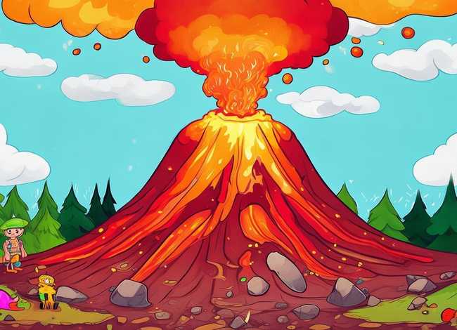 儿童绘本火山的故事 - 火山爆发的绘本故事