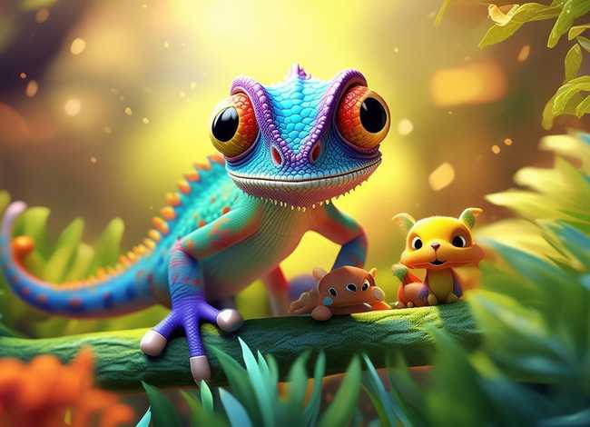 变色龙的故事儿童版 变色龙的幼儿故事
