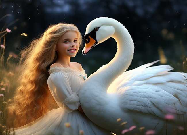 天鹅公主的故事儿童 天鹅与公主的故事