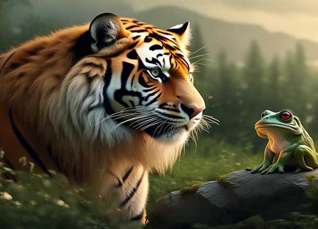 老虎和青蛙故事简介 老虎和青蛙的故事完整版 老虎和青蛙故事简介 老虎和青蛙的故事完整版