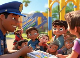 警察儿童故事绘本图片（警察少儿故事）