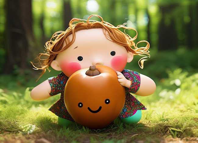 儿童板栗简笔画，儿童板栗简笔画图片