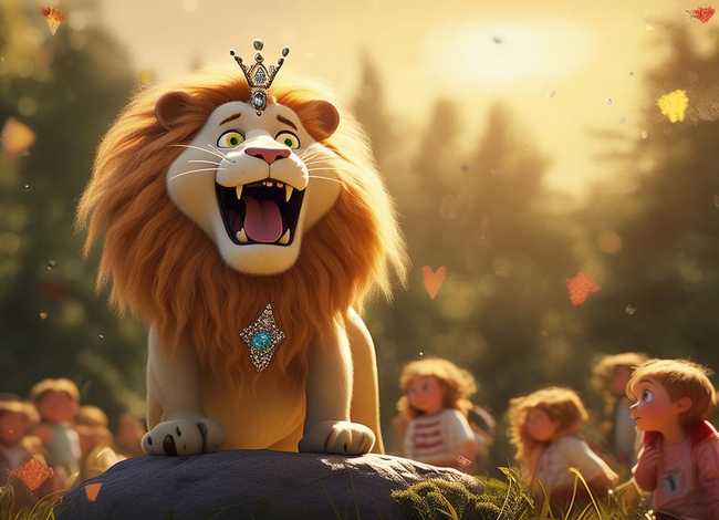 儿童睡前故事大全说大话的狮子；儿童童话睡前故事说大话的狮子