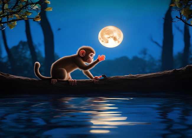儿童睡前故事猴子捞月亮的故事（幼儿睡前故事猴子捞月亮）