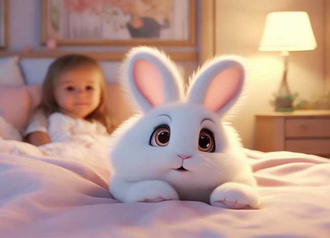 3-6岁儿童睡前小白兔乖乖故事大全 婴儿睡前故事2-3岁小兔子白又白