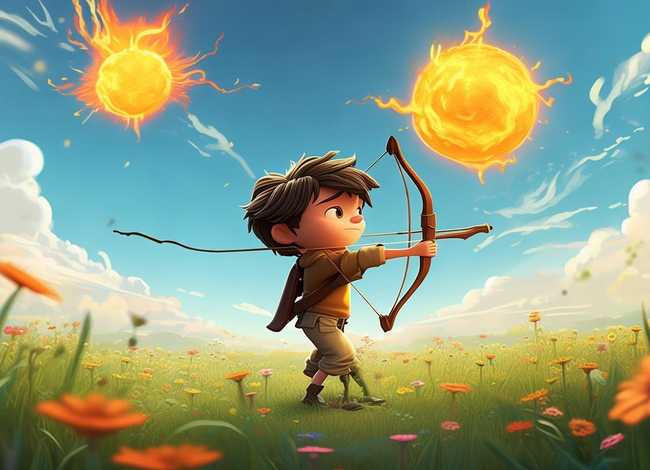 儿童版后羿射日的故事启发 后羿射日的故事简短幼儿