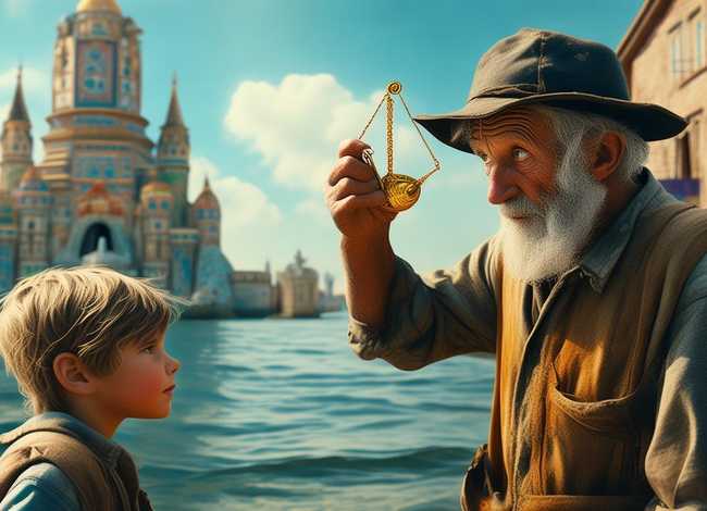 儿童故事《渔夫和金鱼》，经典启蒙小故事《渔夫和金鱼》