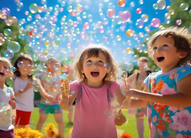 吹泡泡儿童画教案（幼儿绘画吹泡泡教案）