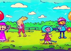 儿童故事图文连环画、幼儿故事连环画图片4张简笔画