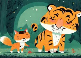 儿童故事大全在线听老虎和狐狸 幼儿睡前故事大全小狐狸和老虎